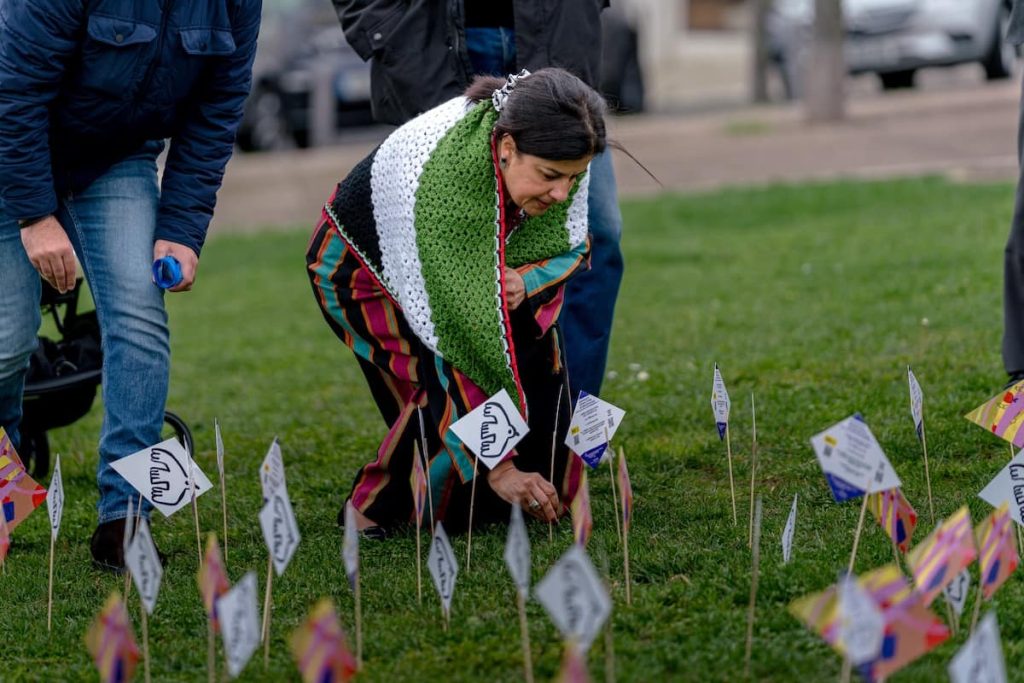 A embaixadora da Palestina em Lisboa, Rawan Tarek Sulaiman. Foto © Paulo Tavares/Amnistia Internacional